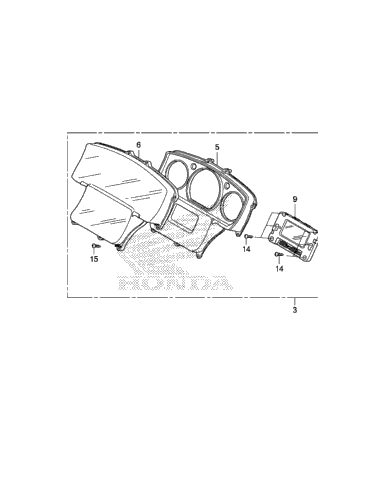 LCD display Honda GL1800