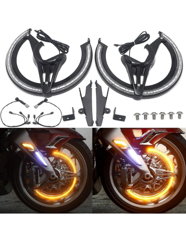 LED osvětlení předního kola